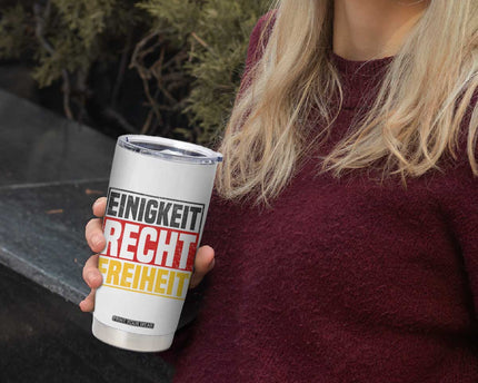 Proud Germany Tumbler Cup Einigkeit Recht Freiheit German Flag