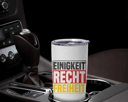 Proud Germany Tumbler Cup Einigkeit Recht Freiheit German Flag