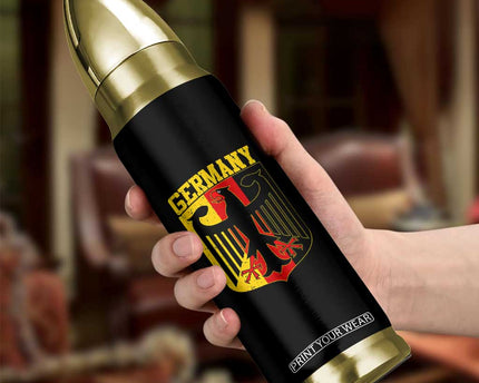 Proud Germany Bullet Tumbler Bundesadler Coat of Arms German Flag