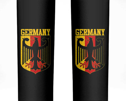 Proud Germany Skinny Tumbler Bundesadler Coat of Arms German Flag