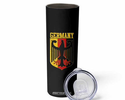 Proud Germany Skinny Tumbler Bundesadler Coat of Arms German Flag