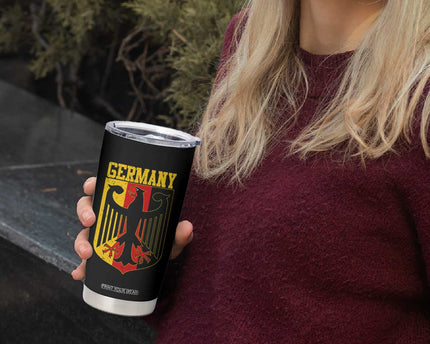 Proud Germany Tumbler Cup Bundesadler Coat of Arms German Flag