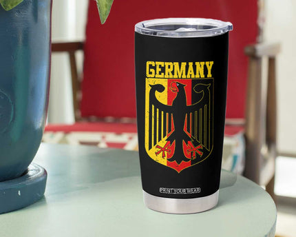 Proud Germany Tumbler Cup Bundesadler Coat of Arms German Flag