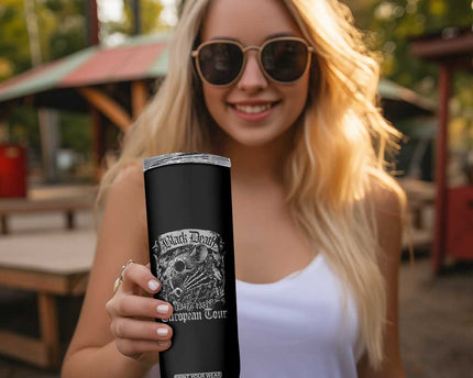 Black Death European Tour Skinny Tumbler Plague Rat Medieval History Gothic