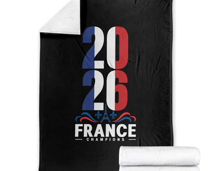 Vintage France Soccer Fan Throw Blanket French Football Pride 2026