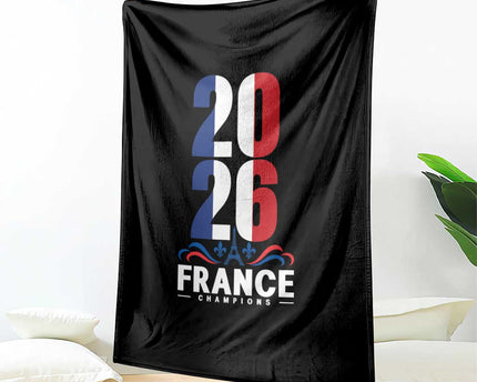 Vintage France Soccer Fan Throw Blanket French Football Pride 2026
