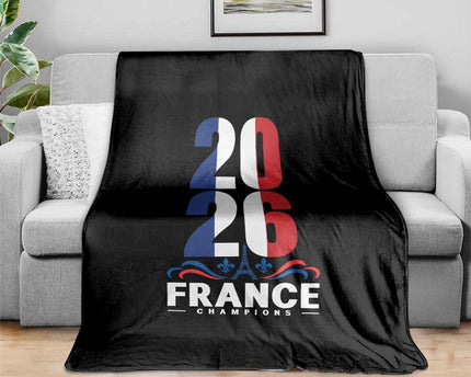 Vintage France Soccer Fan Throw Blanket French Football Pride 2026