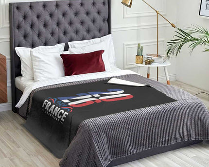 Vintage France Soccer Fan Throw Blanket French Football Pride 2026