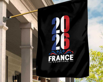 Vintage France Soccer Fan Garden Flag French Football Pride 2026