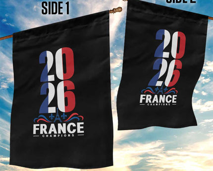 Vintage France Soccer Fan Garden Flag French Football Pride 2026