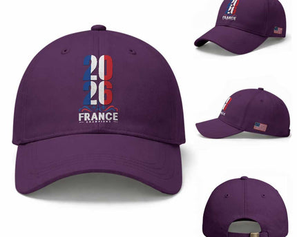 Vintage France Soccer Fan Baseball Cap French Football Pride 2026