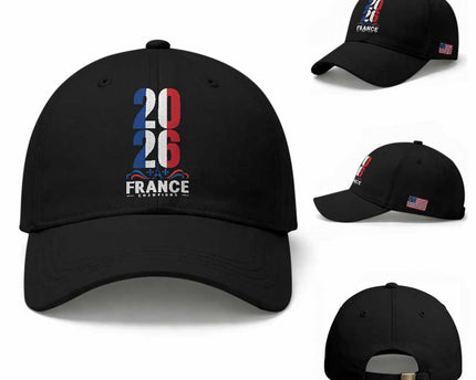 Vintage France Soccer Fan Baseball Cap French Football Pride 2026