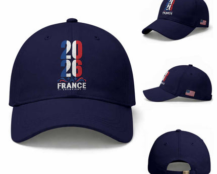 Vintage France Soccer Fan Baseball Cap French Football Pride 2026