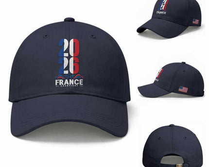 Vintage France Soccer Fan Baseball Cap French Football Pride 2026