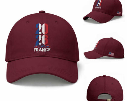 Vintage France Soccer Fan Baseball Cap French Football Pride 2026