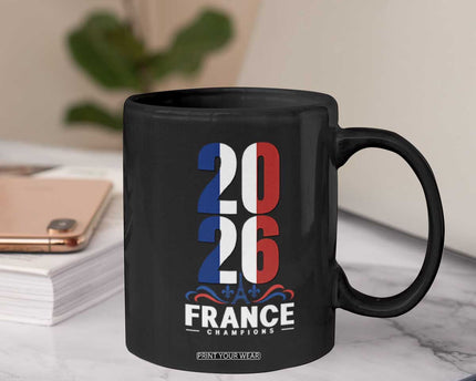 Vintage France Soccer Fan Coffee Mug French Football Pride 2026