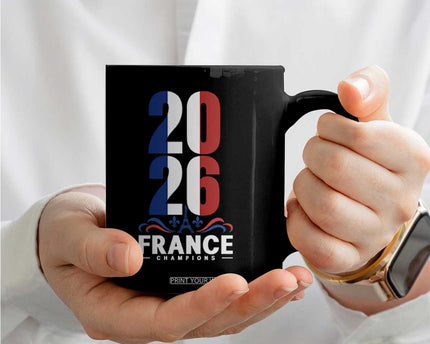 Vintage France Soccer Fan Coffee Mug French Football Pride 2026