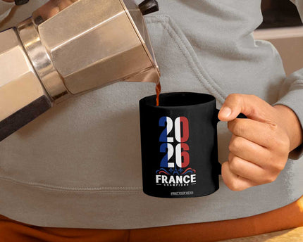 Vintage France Soccer Fan Coffee Mug French Football Pride 2026