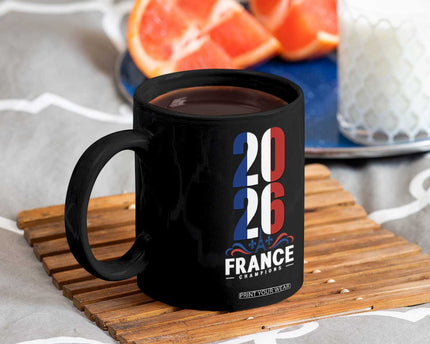 Vintage France Soccer Fan Coffee Mug French Football Pride 2026