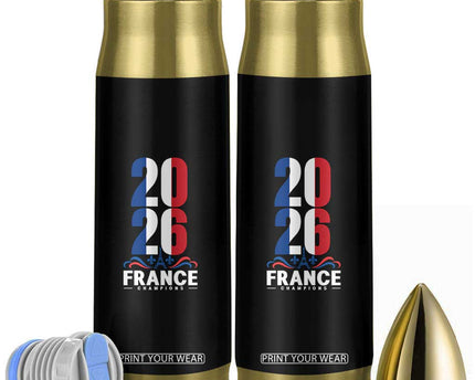 Vintage France Soccer Fan Bullet Tumbler French Football Pride 2026