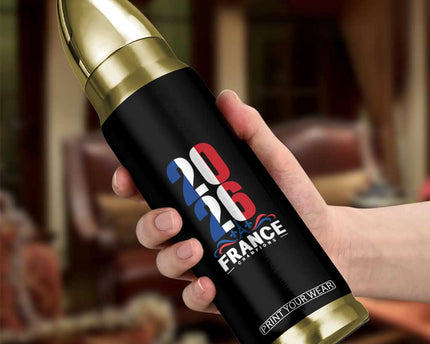 Vintage France Soccer Fan Bullet Tumbler French Football Pride 2026