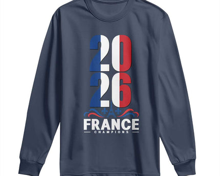 Vintage France Soccer Fan Long Sleeve Shirt French Football Pride 2026