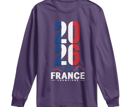 Vintage France Soccer Fan Long Sleeve Shirt French Football Pride 2026