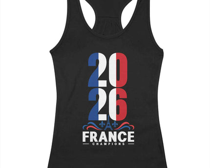Vintage France Soccer Fan Racerback Tank Top French Football Pride 2026