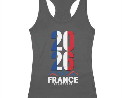 Vintage France Soccer Fan Racerback Tank Top French Football Pride 2026