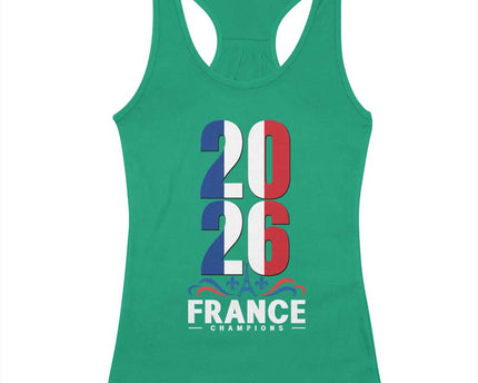 Vintage France Soccer Fan Racerback Tank Top French Football Pride 2026