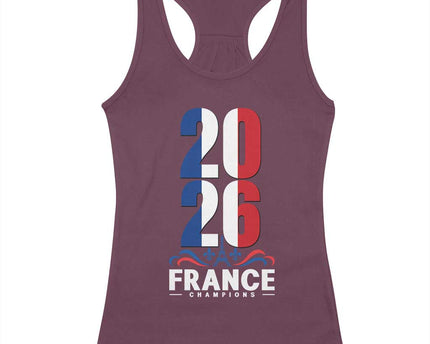 Vintage France Soccer Fan Racerback Tank Top French Football Pride 2026