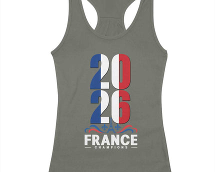 Vintage France Soccer Fan Racerback Tank Top French Football Pride 2026