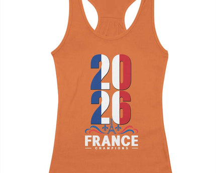 Vintage France Soccer Fan Racerback Tank Top French Football Pride 2026