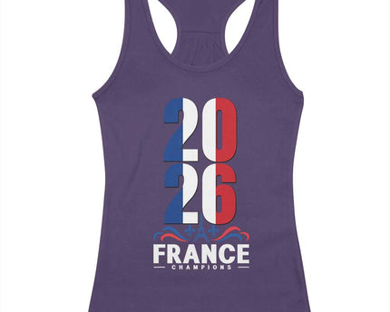 Vintage France Soccer Fan Racerback Tank Top French Football Pride 2026