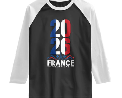 Vintage France Soccer Fan Raglan Shirt French Football Pride 2026