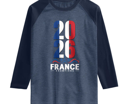 Vintage France Soccer Fan Raglan Shirt French Football Pride 2026