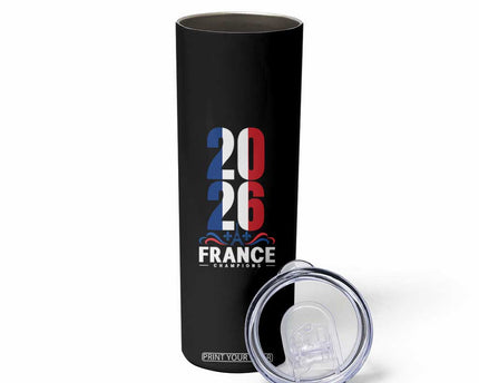Vintage France Soccer Fan Skinny Tumbler French Football Pride 2026