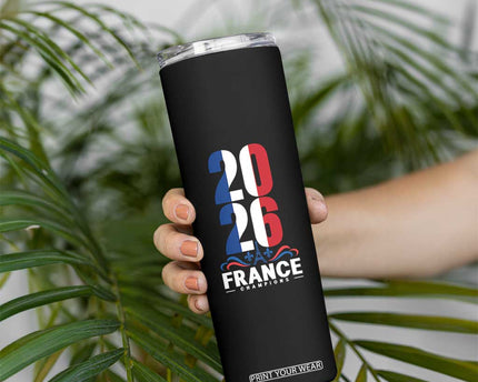 Vintage France Soccer Fan Skinny Tumbler French Football Pride 2026