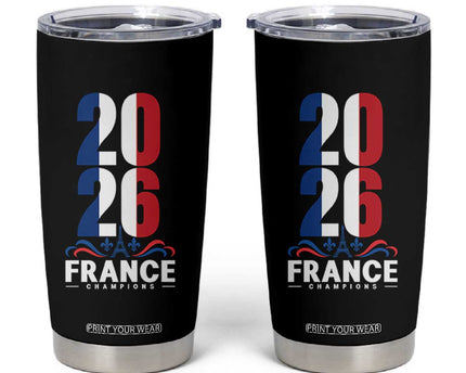 Vintage France Soccer Fan Tumbler Cup French Football Pride 2026