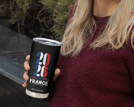 Vintage France Soccer Fan Tumbler Cup French Football Pride 2026