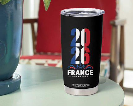 Vintage France Soccer Fan Tumbler Cup French Football Pride 2026