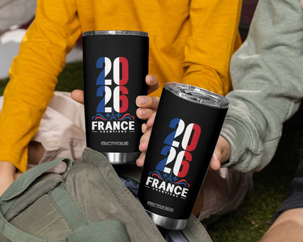 Vintage France Soccer Fan Tumbler Cup French Football Pride 2026