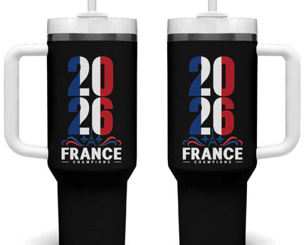 Vintage France Soccer Fan Tumbler With Handle French Football Pride 2026