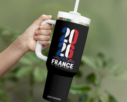 Vintage France Soccer Fan Tumbler With Handle French Football Pride 2026
