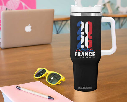 Vintage France Soccer Fan Tumbler With Handle French Football Pride 2026