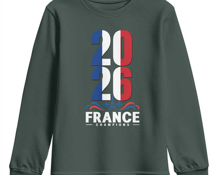 Vintage France Soccer Fan Youth Sweatshirt French Football Pride 2026