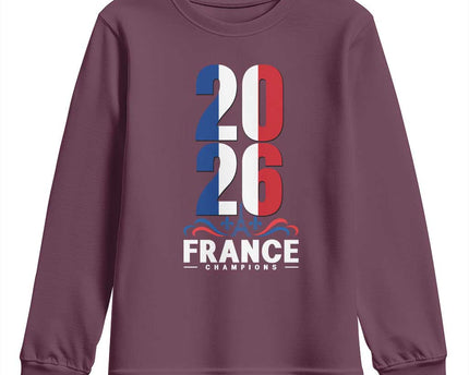 Vintage France Soccer Fan Youth Sweatshirt French Football Pride 2026