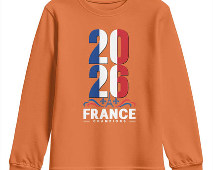 Vintage France Soccer Fan Youth Sweatshirt French Football Pride 2026
