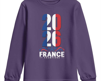 Vintage France Soccer Fan Youth Sweatshirt French Football Pride 2026