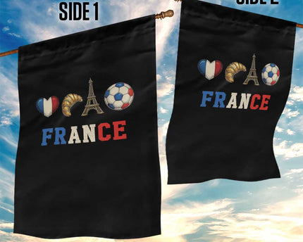 French Football Fan Garden Flag France Soccer Game Day Gift